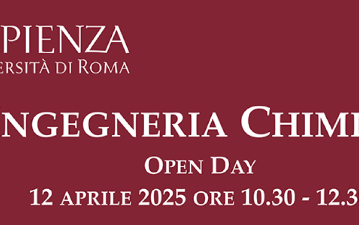 OPEN DAY - INGEGNERIA CHIMICA
